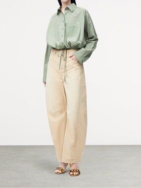NEW: Loewe x Paula’s Ibiza Barrel Leg Denim Jean - Size 36 / US 4